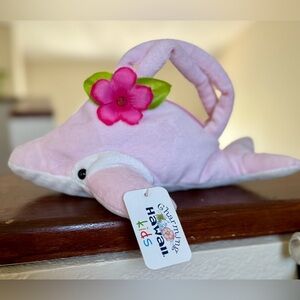 Hawaiian Kids Pink Plush Dolphin Purse by Hawaiian Kids